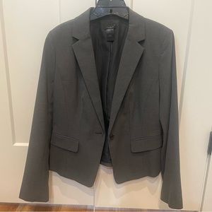 Ann Taylor Factory- Lined, Charcoal blazer NWOT